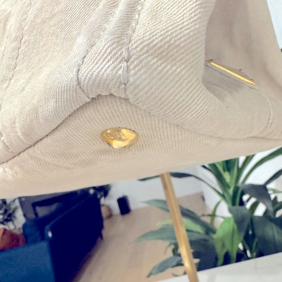 EUC PRADA CANAPA CREAM COLORED, 8”H x 14”L x 8”D - Picture 11 of 11